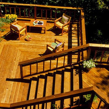Sunny Redwood Deck