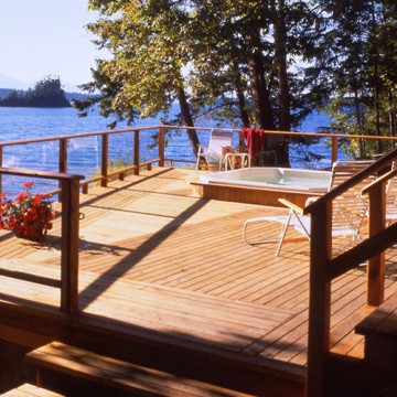 Raised Cedar Deck