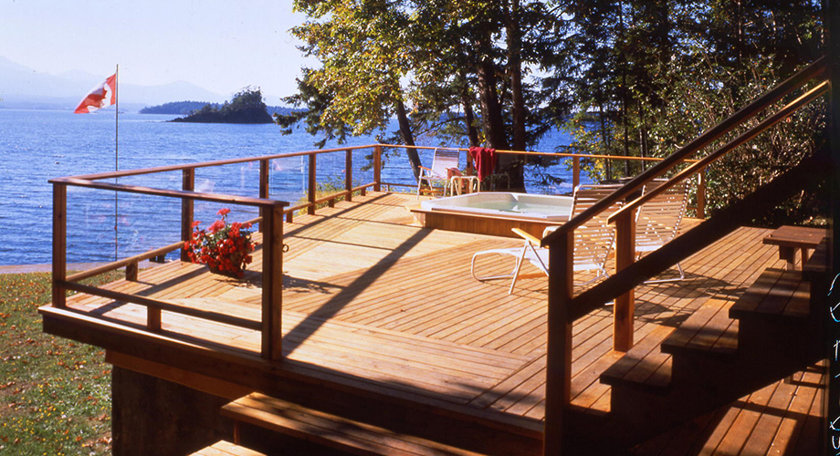 Raised Cedar Deck