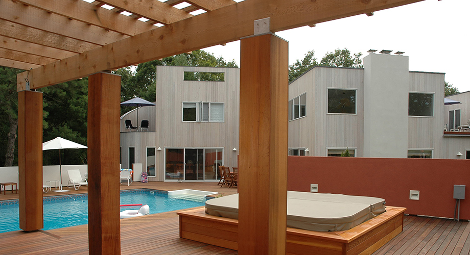 Cedar Wood Pool Deck