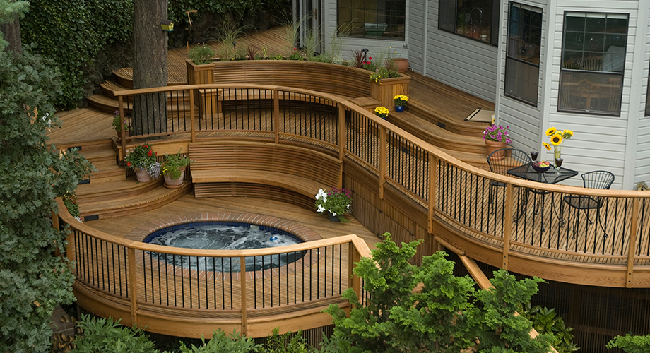 Cedar Spa Deck