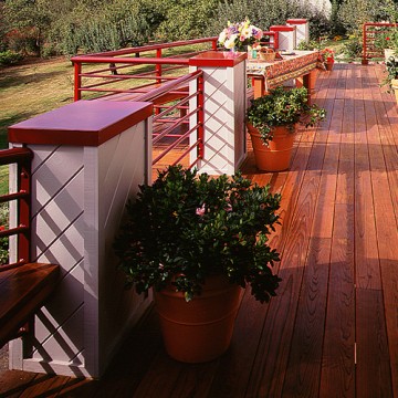 Real Redwood Deck