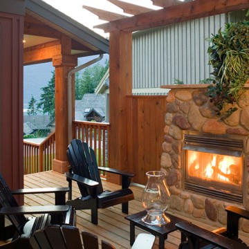 Patio with Outdoor Fireplace