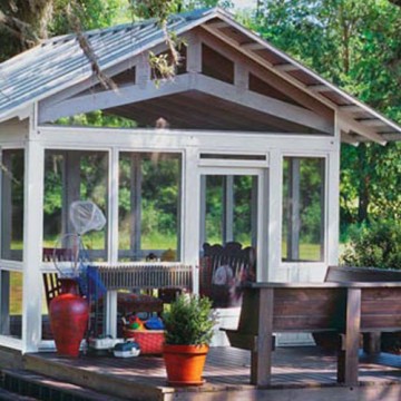 Pressure-Treated Pond House