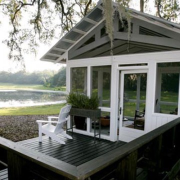 Pressure-Treated Pond House