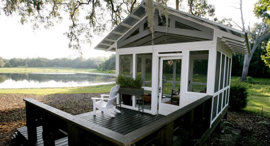 Pressure-Treated Pond House