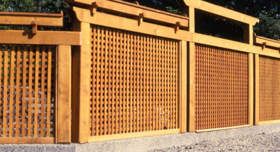 Asian Inspired Cedar Fence
