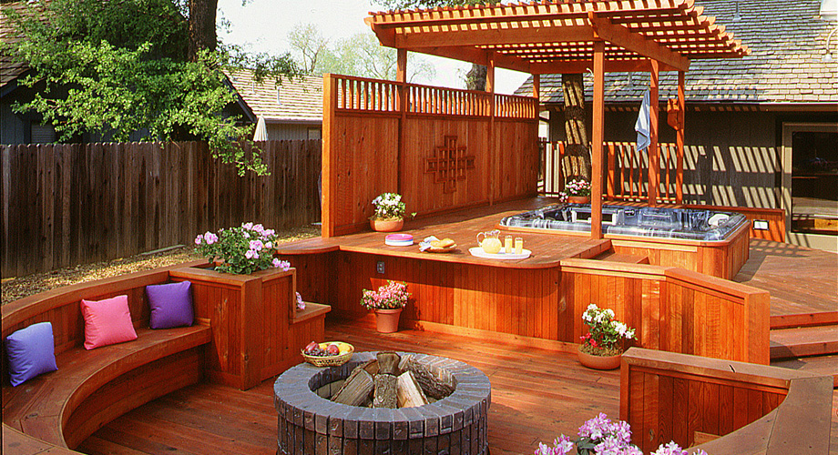 Redwood Backyard Oasis