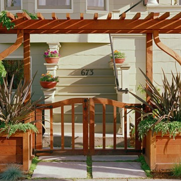Redwood Garden Arbor