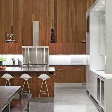Warm Modern Cedar Cabinets