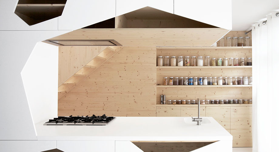 Modern White Pine Kitchen