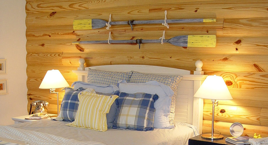 Warm Pine Tongue-and-Groove Siding