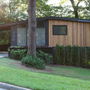 Mid-Century Modern Vertical Siding