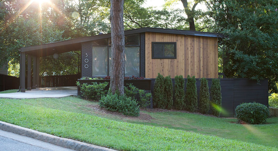 Mid-Century Modern Vertical Siding
