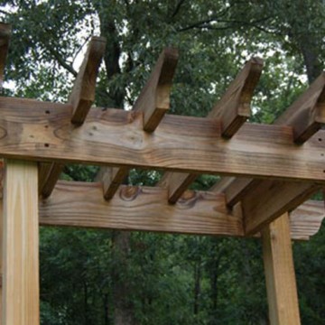 Pressure-Treated Arbor Detail