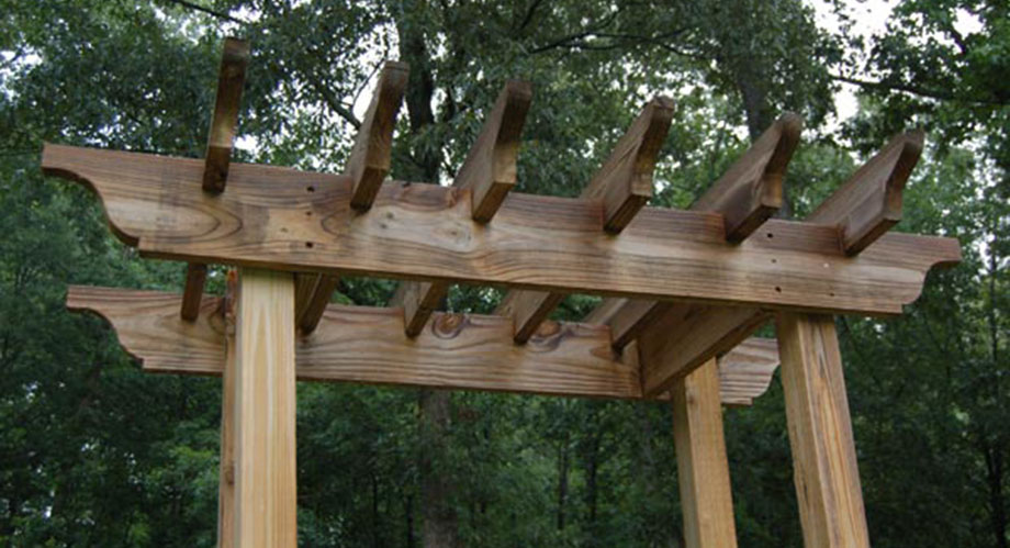 Pressure-Treated Arbor Detail