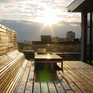 Cedar Rooftop Deck