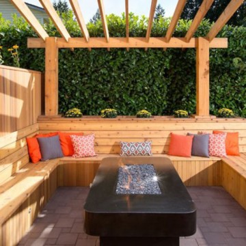 Wood Benches and Storage Boxes
