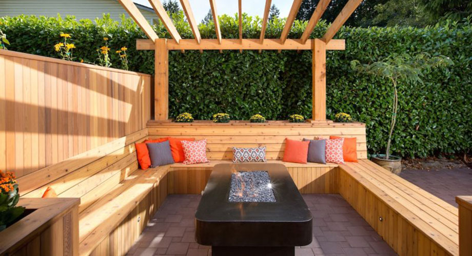 Wood Benches and Storage Boxes