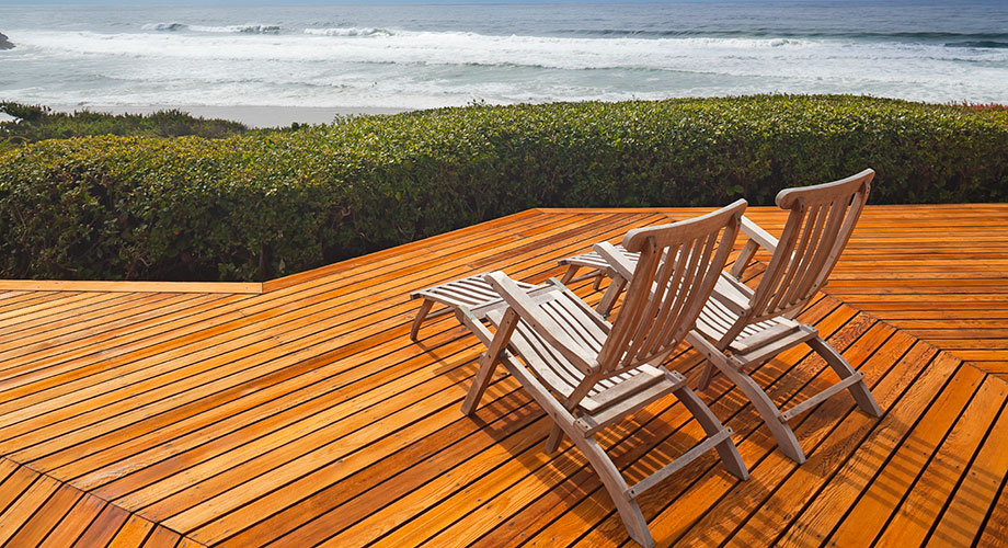 Wood Chaise Lounge