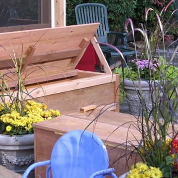 Cedar Benches and Storage Boxes