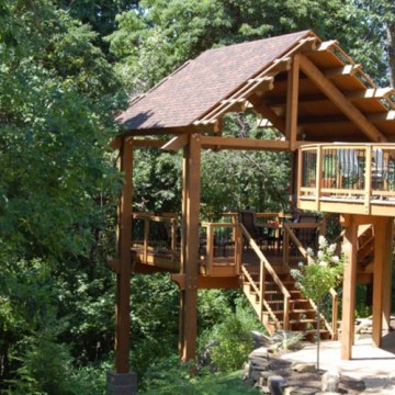 Elevated Cedar Shade Structure