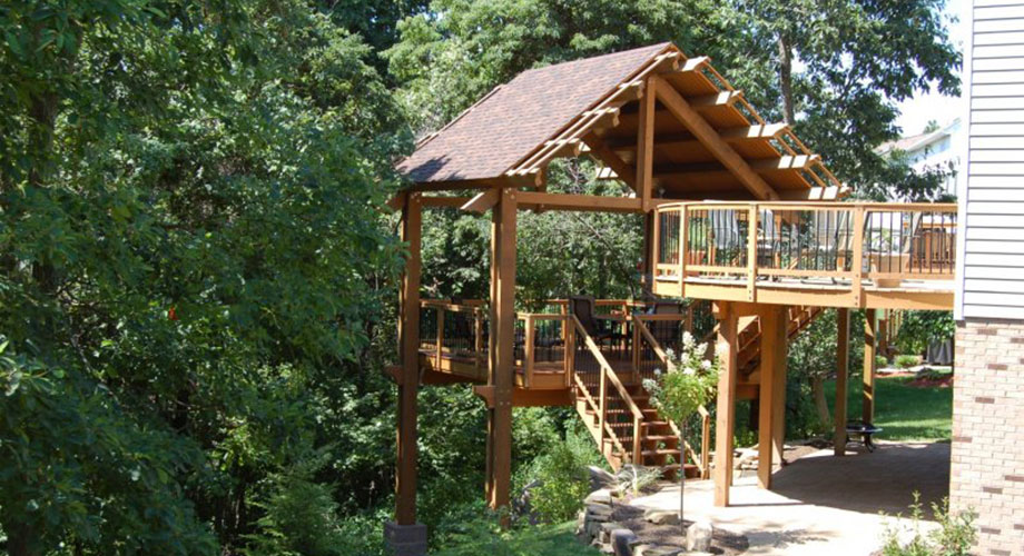 Elevated Cedar Shade Structure