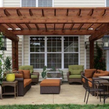 Contemporary Cedar Pergola
