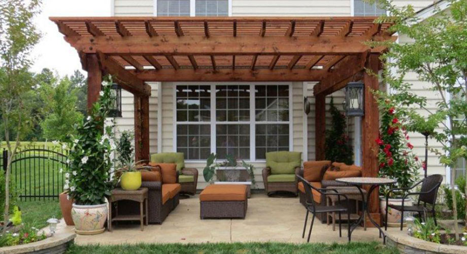 Contemporary Cedar Pergola