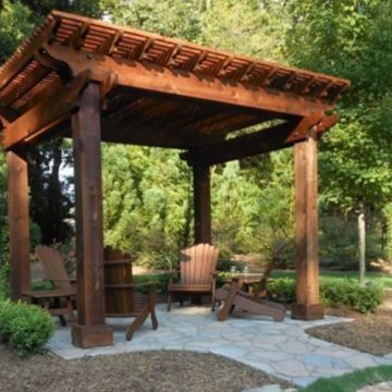 Open-Air Cedar Pergola