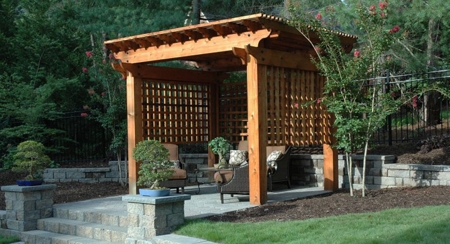 Freestanding Cedar Pergola