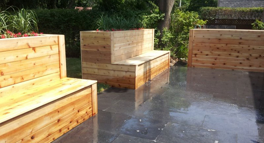 Herb Garden Bench and Planter