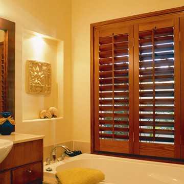 Slatted Wooden Shades