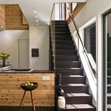 Eye Catching & Modern Knotty Pine Kitchen