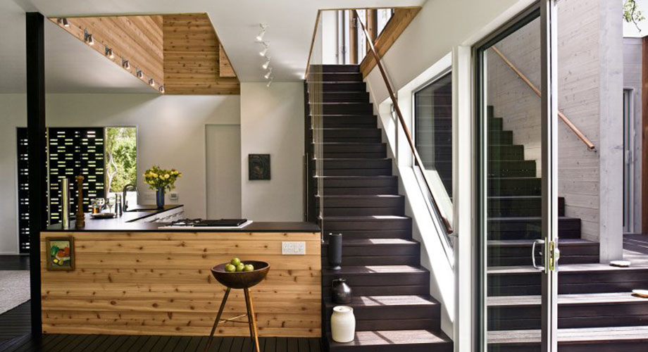 Eye Catching & Modern Knotty Pine Kitchen
