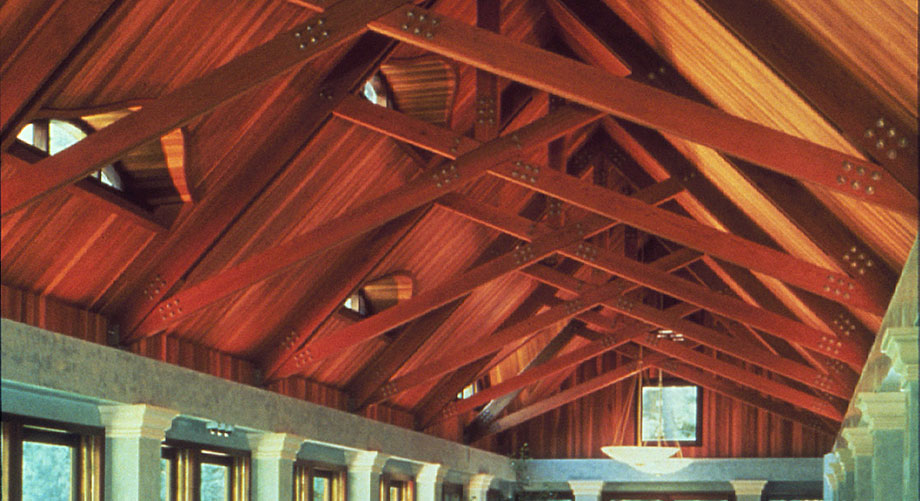High Rise Wood Ceiling