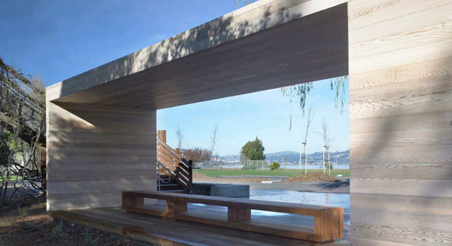 Contemporary Designed Cedar Shade Structure