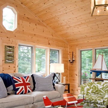 White-Washed Pine Living Room