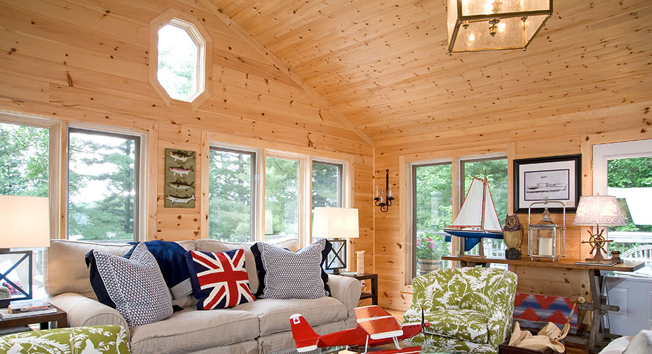 White-Washed Pine Living Room