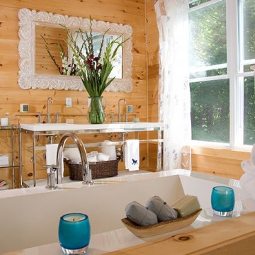 Knotty White Pine Paneling