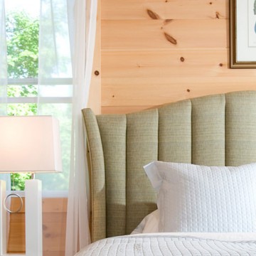 White Pine Bedroom Paneling